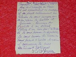 Letter Signee Autographe Ms Henri Bergson (philosopher) 1917 Louise Neuberger