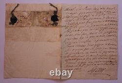 Letter signed by Louis XIV, King of France (1643-1715), dated March 20, 1714