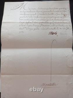 Letter signed by Marie Leszczynska, Queen of France, Louis XV