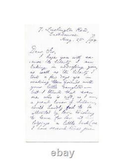 Lewis CARROLL / Autographed letter signed / about Alice in Wonderland