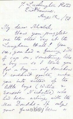 Lewis Carroll Autograph Letter Signed Lewis Carroll To Mabel Amy Burton 1879