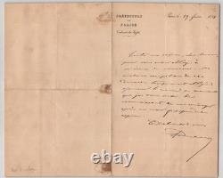 Louis Andrieux Signed Autograph Letter, Prefecture of Police, 1881