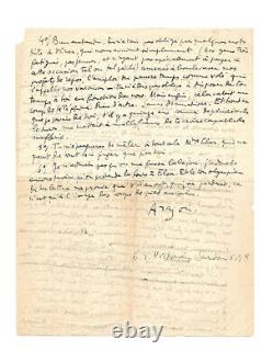 Louis Aragon / Signed Autograph Letter To René Char / Foot In The Ass