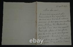 Louis Blanc Autographed Letter Signed to Adolphe Cremieux, 1857, 3 Pages.