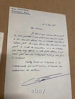 Louis Calaferte Signed Autograph Letter. 1965 Louis Calaferte