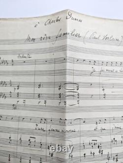 Louis DUMAS signed autographed manuscript partition