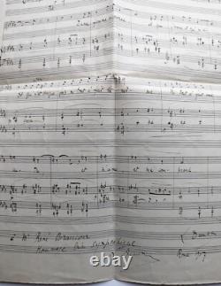 Louis DUMAS signed autographed manuscript partition