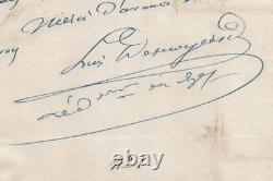 Louis Desnoyers Signed Autograph Letter 1861