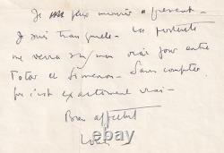 Louis-Ferdinand CÉLINE Autographed Letter Signed Hugo Siménon Descaves