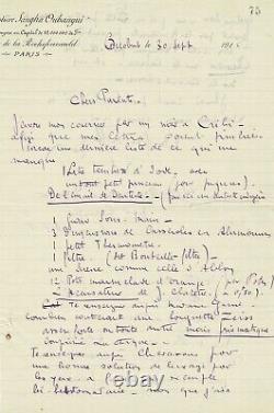 Louis-Ferdinand CÉLINE Rare autographed letter from his youth. Cameroon 1916