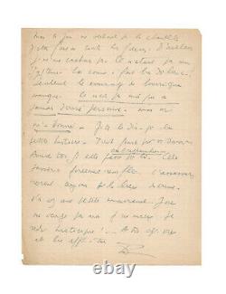 Louis-Ferdinand CELINE / Signed autograph letter / Codfish / Nazi / Denunciation