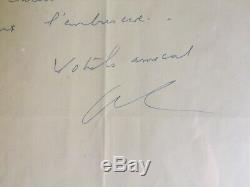 Louis Ferdinand Celine Autograph Letter Signed Charles Deshayes 1949