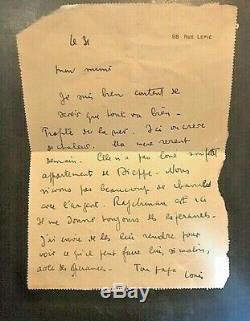 Louis Ferdinand Celine Autograph Letter Signed To His Daughter Colette Street Lepic1932
