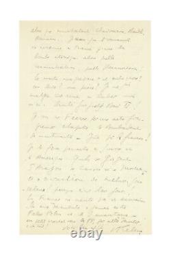 Louis-Ferdinand Celine / Signed Autograph Letter / Unpublished / Despair / Enchantment