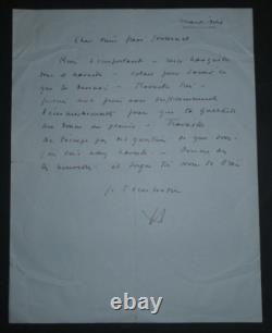 Louis JOUVET, Actor, autograph letter signed Louis JOUVET, Actor, autograph letter signed