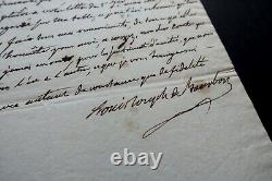 Louis Joseph de Bourbon Autographed Signed Letter, 1803