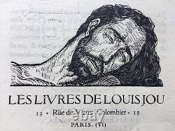 Louis Jou Autograph Letter - 2 Prospectus - Envelope The Way Of The Cross