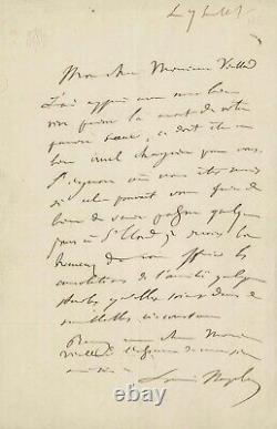 Louis Napoleon Bonaparte Autographed Signed Letter. 1851. Napoleon III