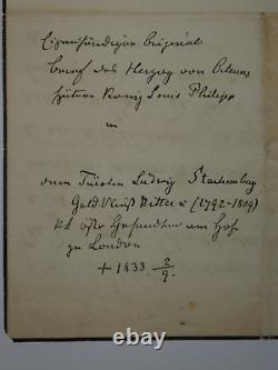 Louis-Philippe, King Autographed Letter, with a letter from A. Thürheim attached