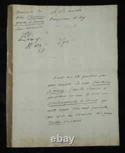 Louis-Pierre Anquetil Autograph letter signed to Emperor Napoleon I, 1806