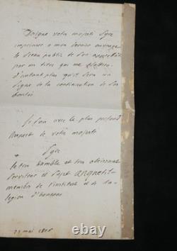 Louis-Pierre Anquetil Autograph letter signed to Emperor Napoleon I, 1806