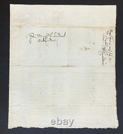 Louis XII King Of France Signed Letter Request To The Pope Adviser 1501