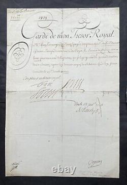 Louis XIV King of France Signed Letter with Autograph Signature and Word 1710