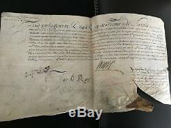 Louis XIV / Letter Signed (1697) / Versailles / Nomination State Councilor