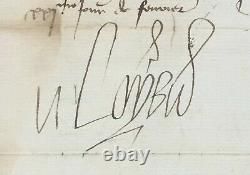 Louis XI King Of France Letter Signed State Of Charles The Temerary 1478