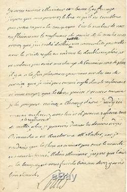 Louis XVI / Signed Autograph Letter / Necker / Amelot / King's House / 1781