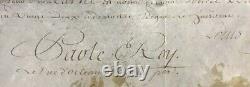 Louis XV King Of France - Regent Duke Of Orléans Document / Letter Signed 1722