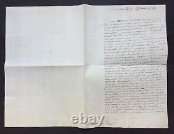 Louis XV Marshal De Belle-isle Signed Letter - Seven-year-old War- 1759