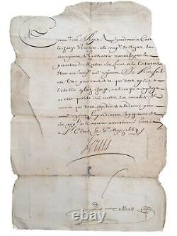 Louis Xiv, Roi De France Letter Signed Appointment St Cloud 5 May 1669