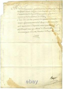 Louis Xv, King Of France Letter Signee 12 April 1731
