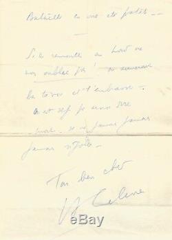 Louis-ferdinand Celine / Autograph Letter Signed / 5 Pages / 1949