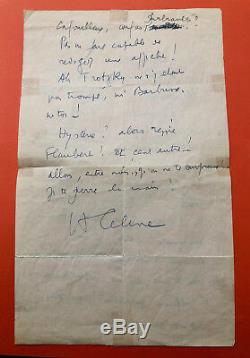 Louis-ferdinand Céline Autograph Letter Signed To George Altman