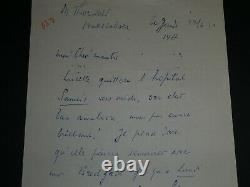Louis-ferdinand Celine Belle Letter Autograph Signee A Son Avocado 2 Pages 1950