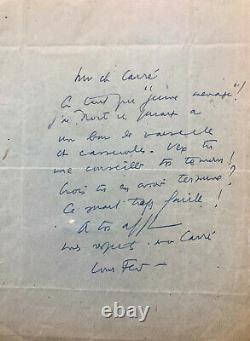 Louis-ferdinand Céline Signed Autograph Letter To Victor Carré