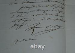 Louise Colet – Signed autograph letter to Louis-Charles Belleval, 1853