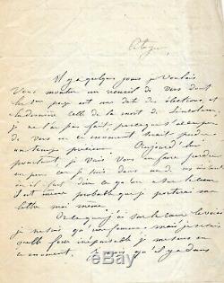 Louise Michel Autograph Letter Signed. Extraordinary Letter On The Republic