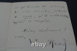 Louise READ SIGNED AUTOGRAPH LETTER, RUE ROUSSELET, 1894