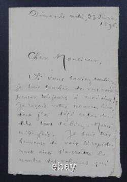 Louise reads autographed signed letter, 1896