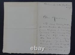 Louise reads autographed signed letter, 1896