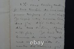 Louise reads autographed signed letter, 1896