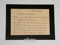 Luc Olivier Merson SIGNED AUTOGRAPH LETTER OF CONDOLENCE 2 pages 1902
