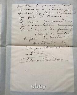 Lucie DELARUE-MARDRUS 2 signed autographed letters / Colette / N. Barney