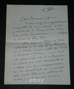 Lucien Besnard Autographed Letter Signed to Mr. Membré