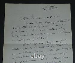 Lucien Besnard Autographed Letter Signed to Mr. Membré