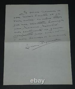 Lucien Besnard Autographed Letter Signed to Mr. Membré