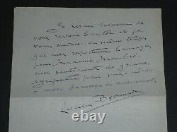 Lucien Besnard Autographed Letter Signed to Mr. Membré